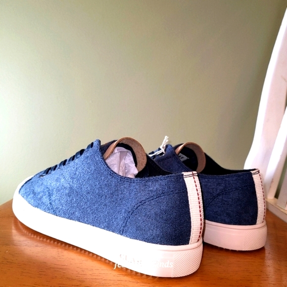 NWT CLAE Navy Blue Herbie Textile Recycled Terry Shoes Men's 6 Women's 7.5 EUR38 - Picture 5 of 16